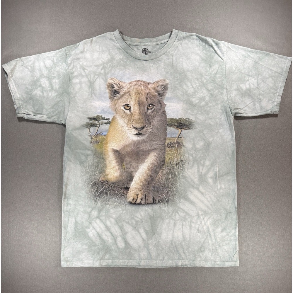 The Mountain Lion Cub Classic Cotton T-Shirt Size XL Tie Dye